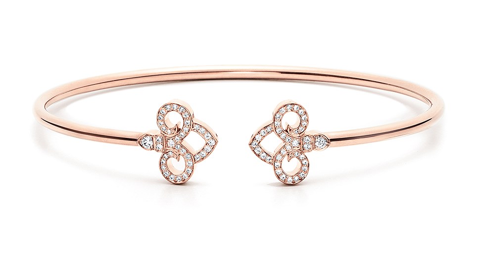 Браслет Fleur de Lys из розового золота с бриллиантами, Tiffany &amp; Co
