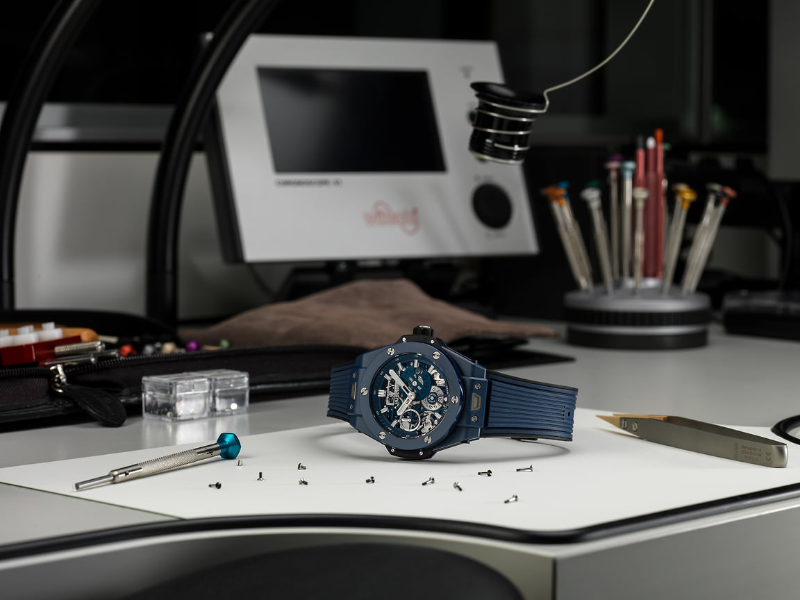 Часы Hublot Big Bang Meca-10 Blue Ceramic