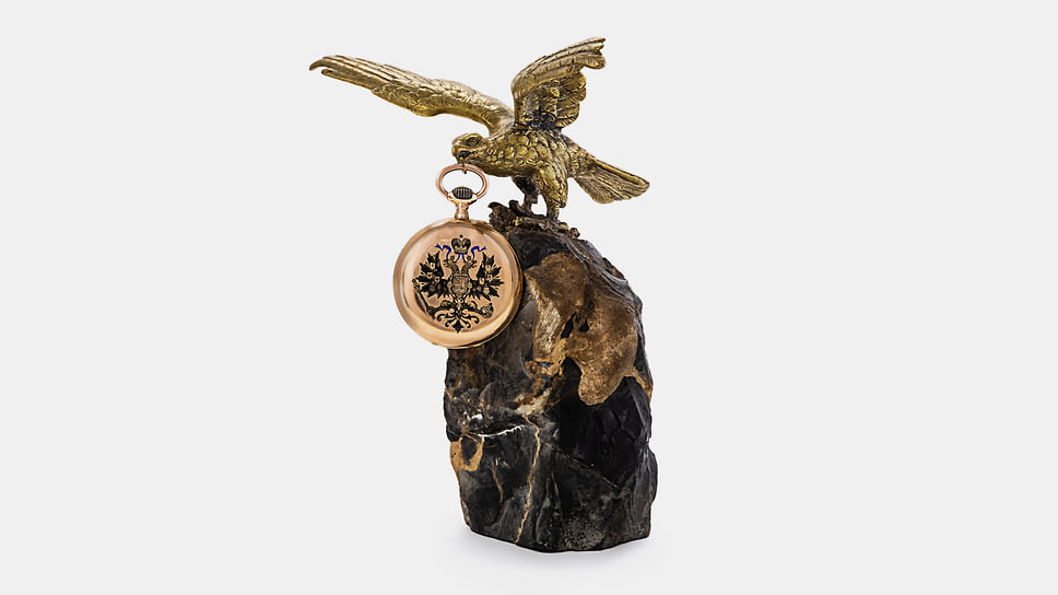 Павелъ Буре - Золотые часы из кабинета Его Императорского Величества на подчаснике - конец XIX - начало XX веков.
