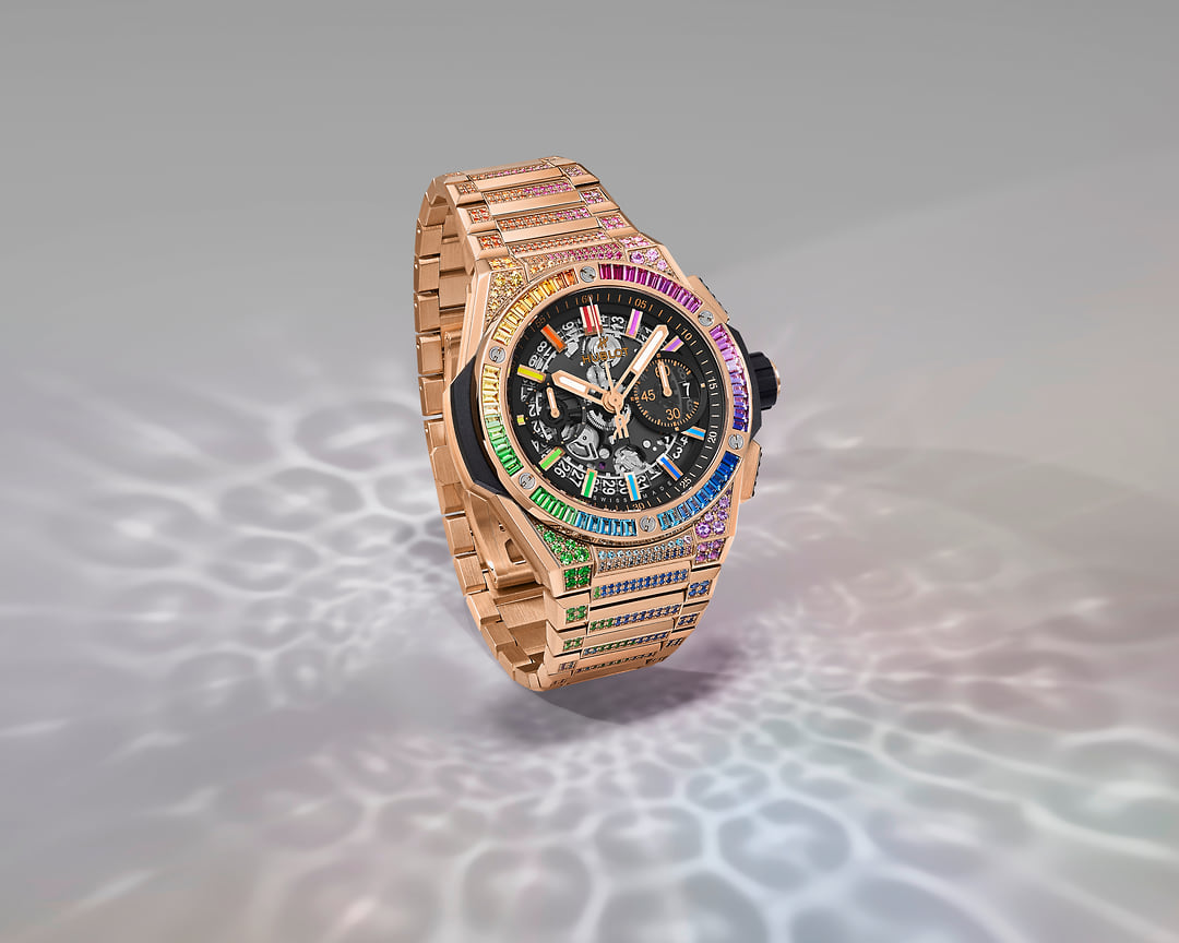 Часы Hublot Big Bang Unico Integrated King Gold Rainbow