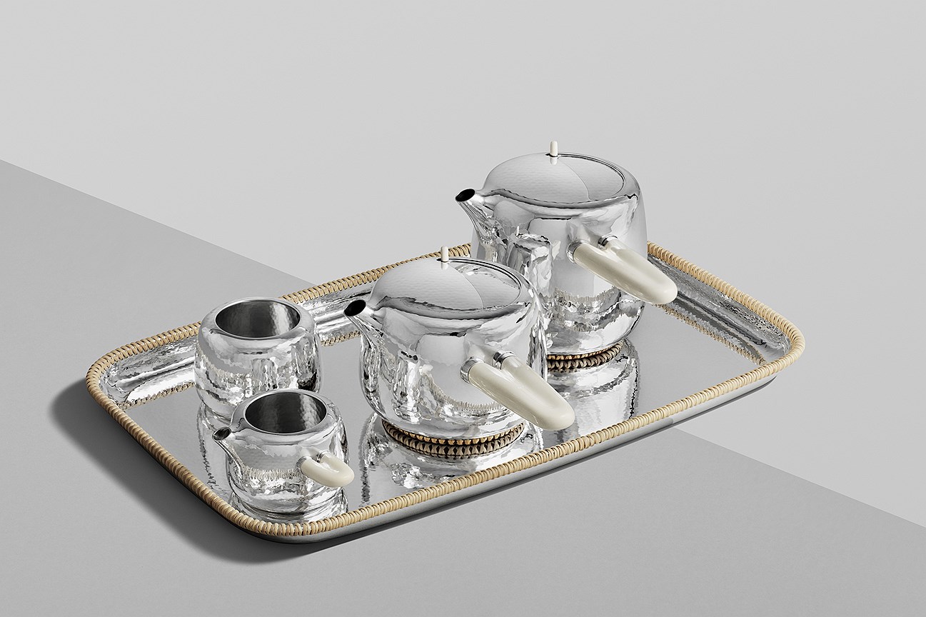 Чайный набор для Дома &quot;Georg Jensen&quot; от дизайнера Марка Ньюсона