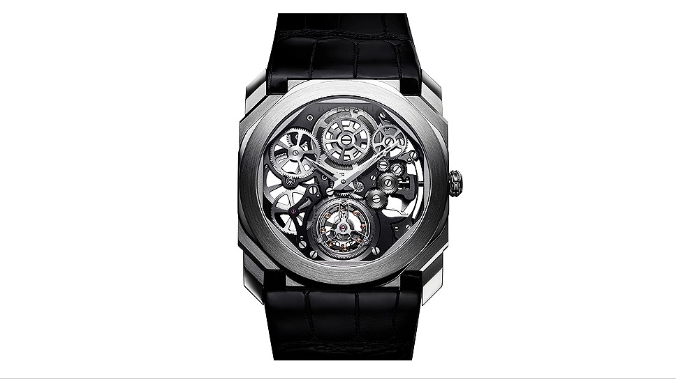 Часы Bulgari, модель Octo Finissimo Tourbillon Skeleton