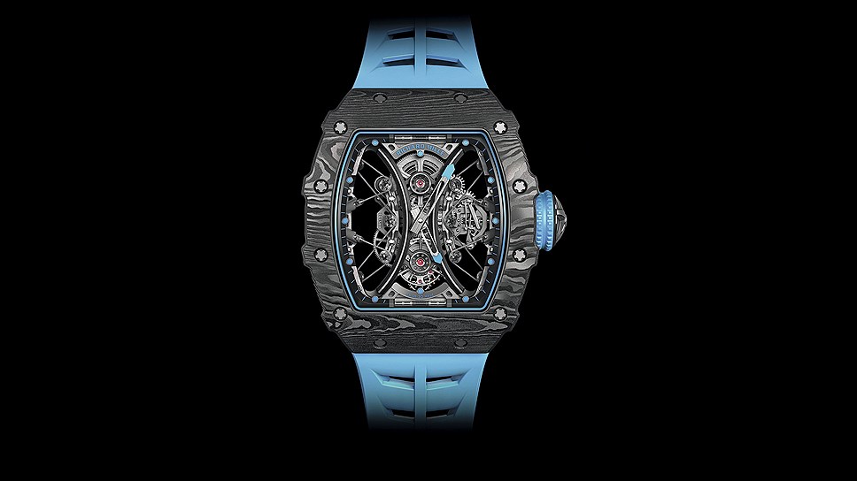 Часы RM 53-01 Tourbillon Pablo Mac Donough, сталь, карбон, механизм с ручным подзаводом, Richard Mille