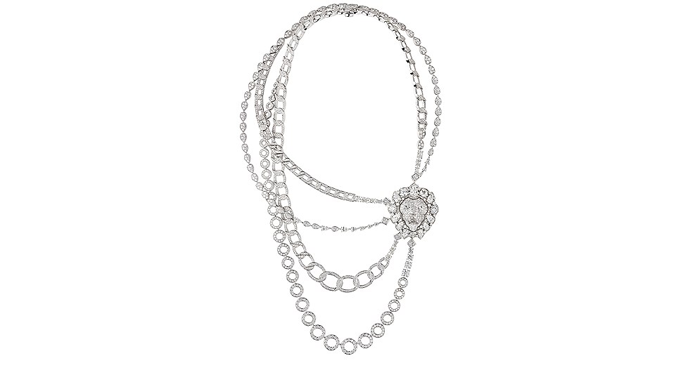 Колье Eternal, белое золото, бриллианты, Chanel Fine Jewelry
