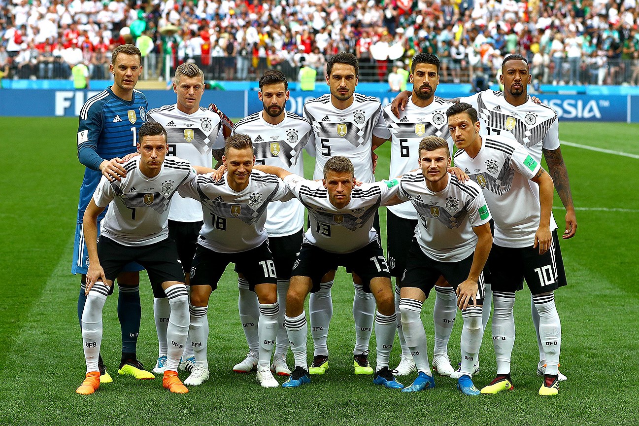 Mandatory Credit: Photo by Kieran McManus/BPI/REX/Shutterstock (9718623ah)
The Germany Team
Germany v Mexico, Group F, 2018 FIFA World Cup football match, Luzhniki Stadium, Moscow, Russia - 17 Jun 2018