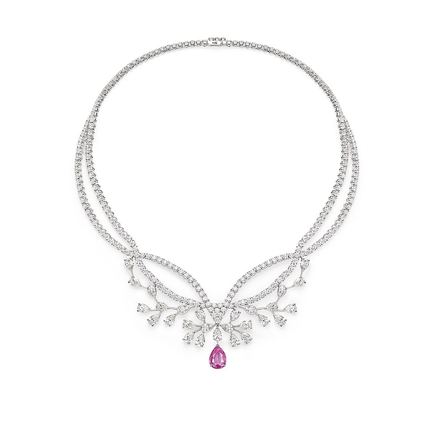 Колье Josephine из белого золота с сапфиром и бриллиантами, Chaumet