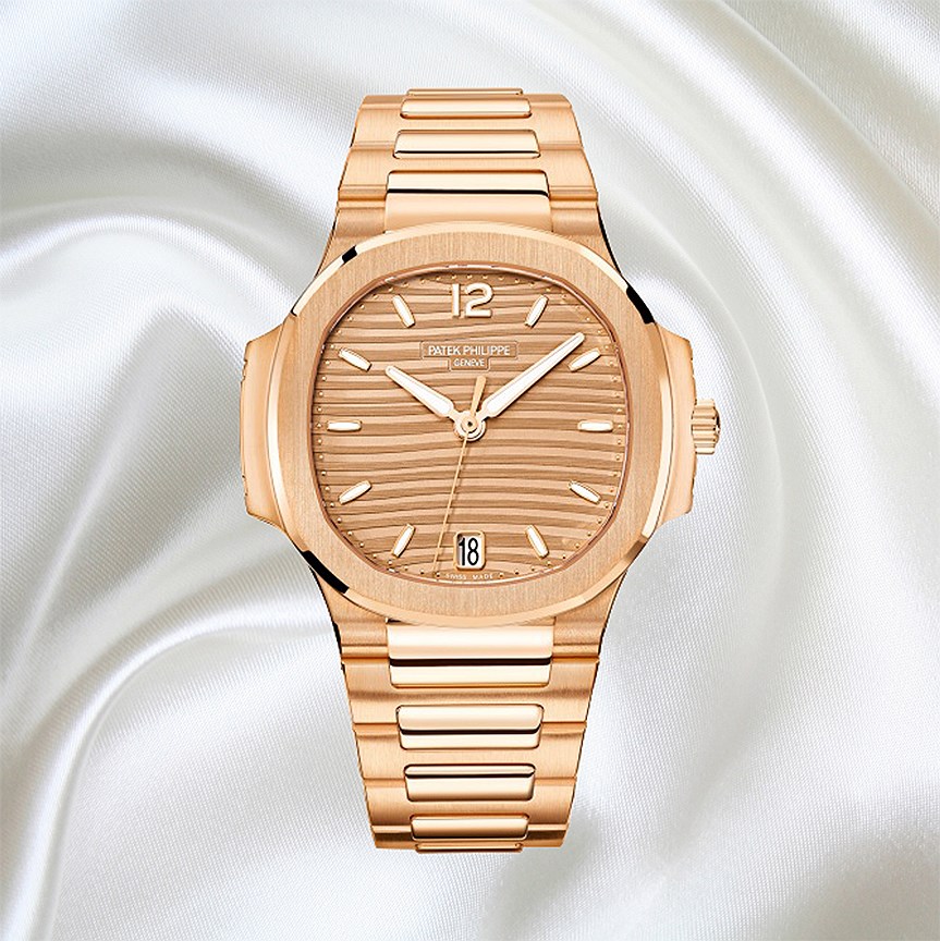 Patek Philippe, часы Nautilus, розовое золото