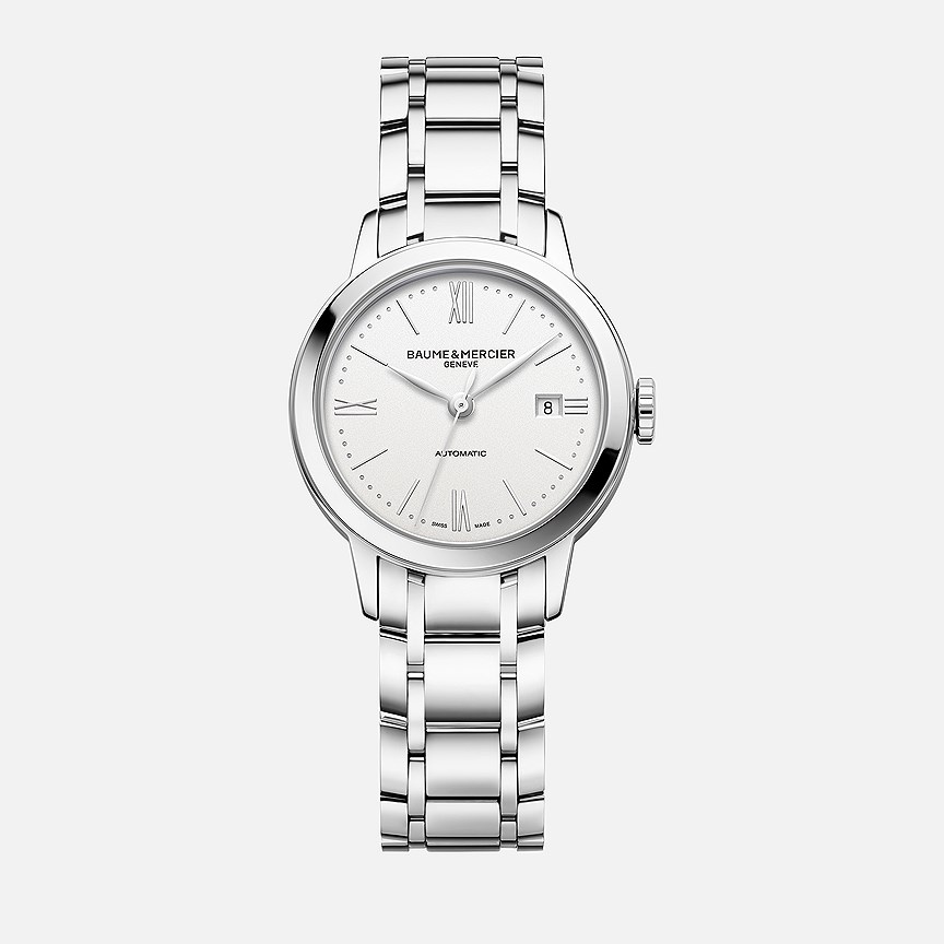 Baume &amp; Mercier, часы Clifton Baumatic, 40 мм, сталь, механизм с автоматическим подзаводом