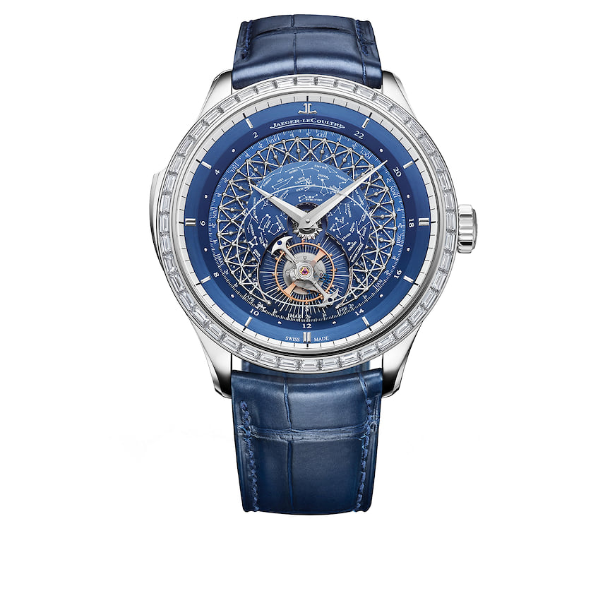 Jaeger-LeCoultre, часы Master Grande Tradition Grande Complication, 45 мм, белое золото, бриллианты, механизм с ручным подзаводом, запас хода 40 часов