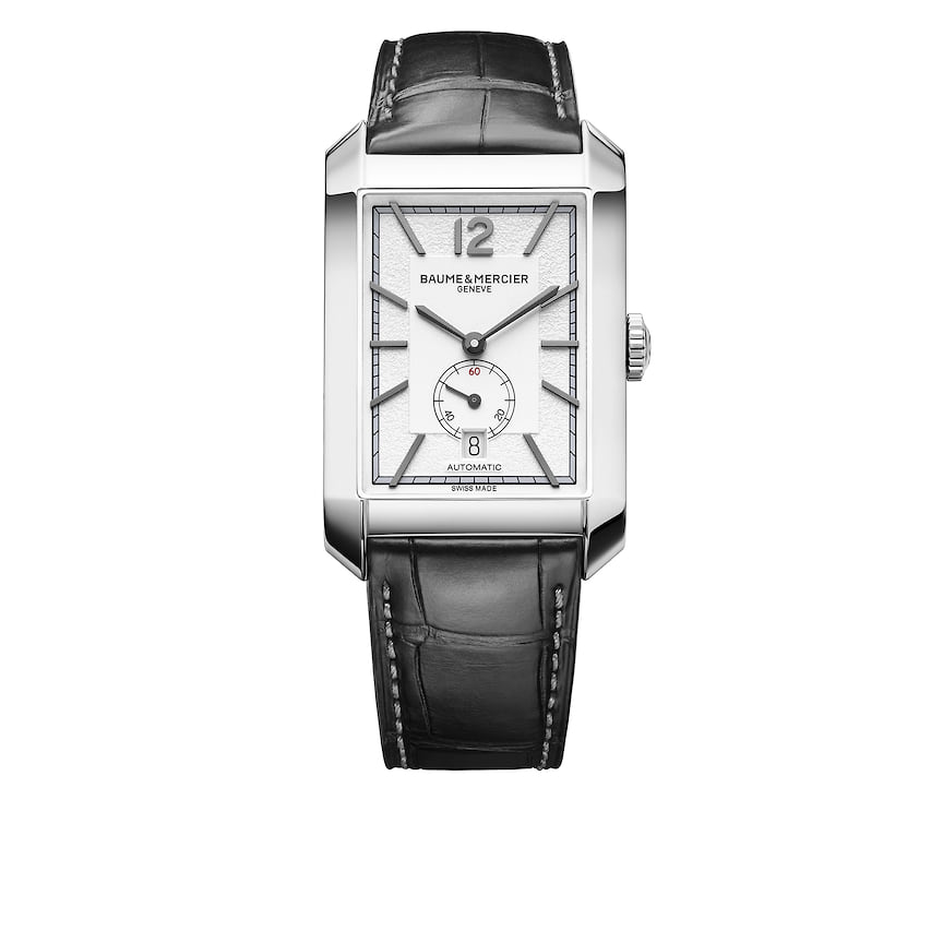 Baume &amp; Mercier, часы Hampton, 48 х 31 мм, сталь, механизм с автоматическим подзаводом, запас хода 42 часа