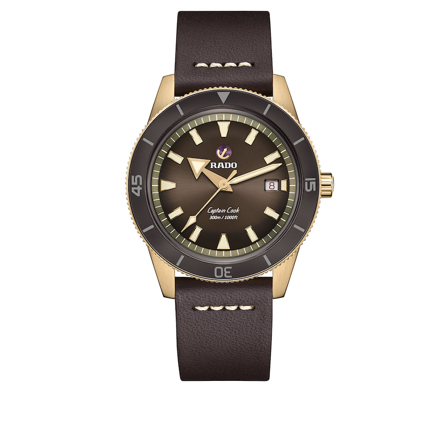 Rado, часы Captain Cook Bronze Automatic, 42 мм, бронза, механизм с автоматическим подзаводом