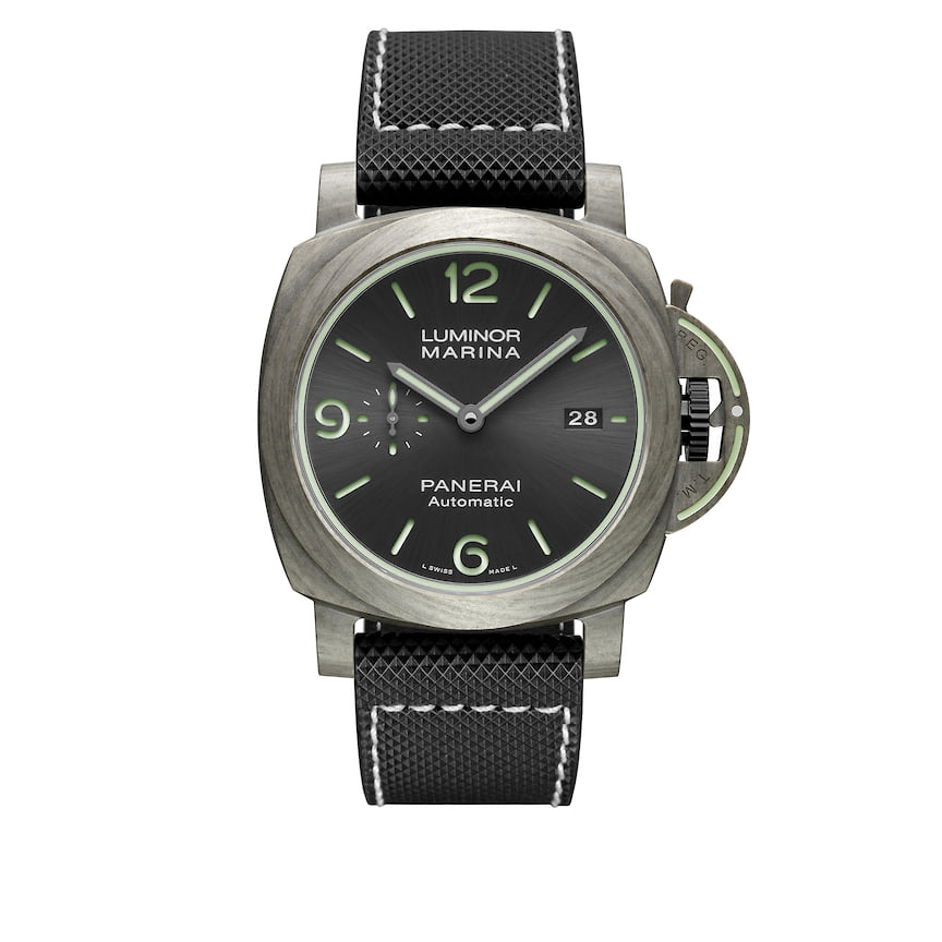 Panerai, часы Luminor Marina Fibratech, 44 мм, материал Fibratech, механизм с автоматическим подзаводом