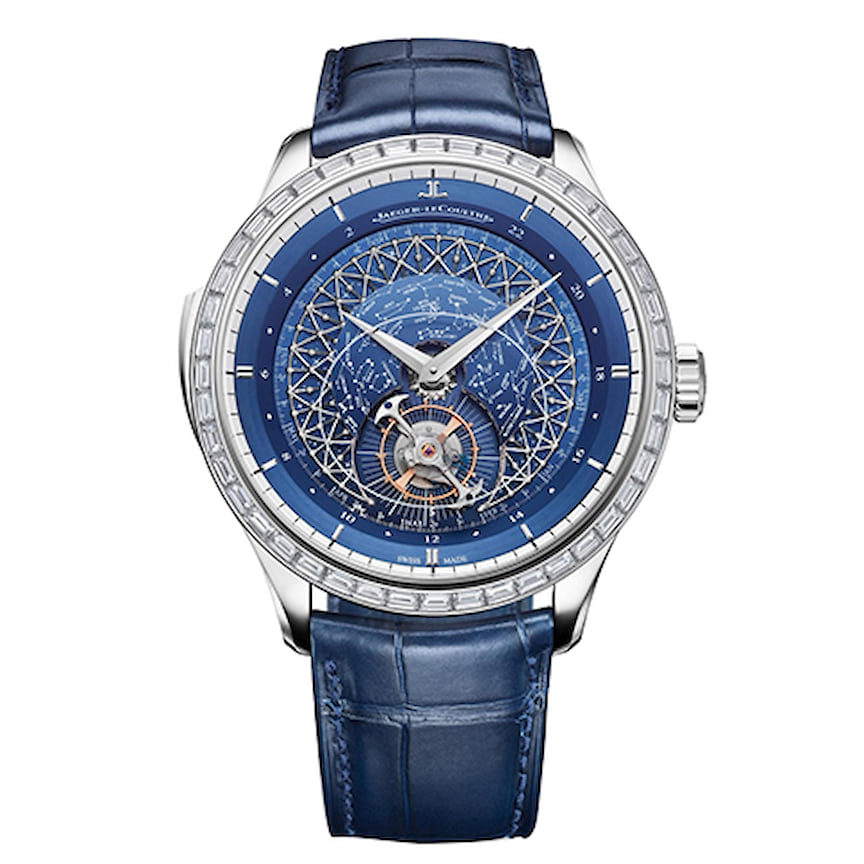 Jaeger-LeCoultre, часы Master Grande Tradition Grande Complication, 45 мм, белое золото, эмаль, бриллианты, механизм с автоматическим подзаводом