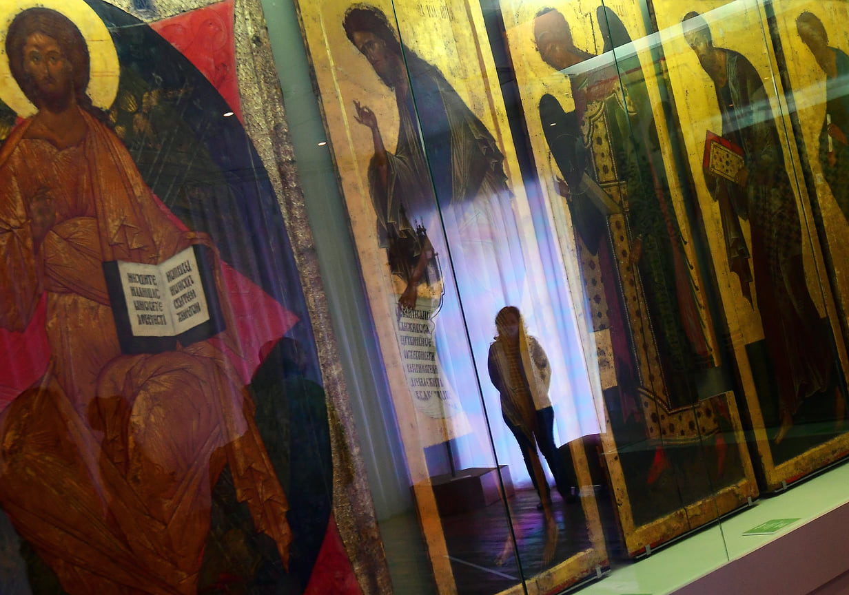 Фрески Дионисия в музее Кирилло-Белозерского монастыря
