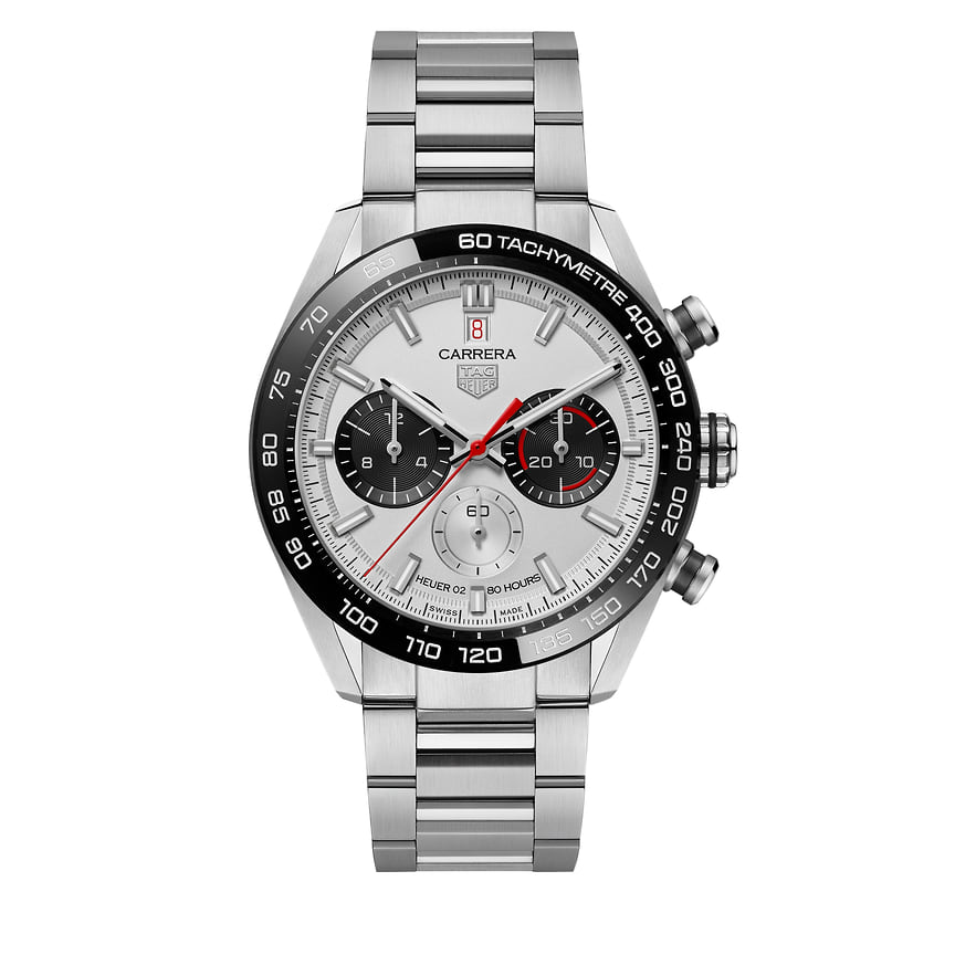 TAG Heuer, часы Carrera Sport Choreograph, 44 мм, сталь, механизм с автоматическим подзаводом, водонепроницаемость до 100 м