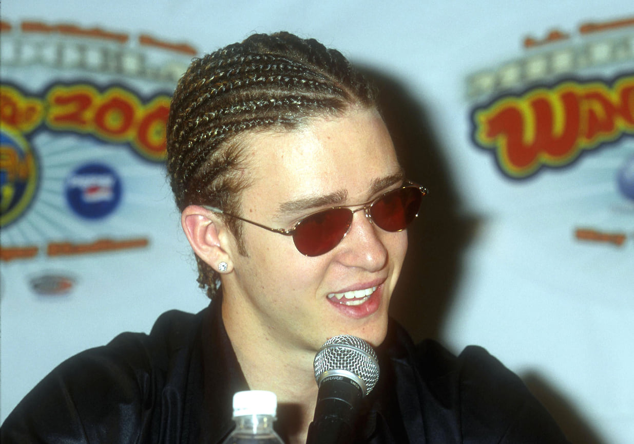 Джастин Тимберлейк, солист группы Nsync, перед концертом Wango Tango 13 мая 2000 года в Лос-Анджелесе
