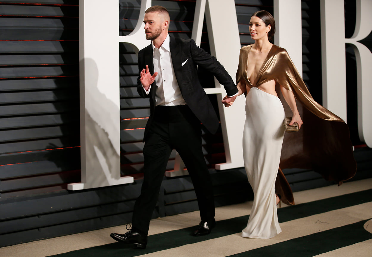 Джастин и Джессика на вечеринке Oscars Vanity Fair Party, 2017