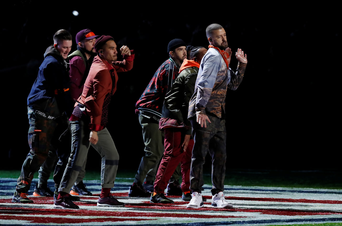 Выступление Джастина Тимберлейка  во время Super Bowl LII Halftime Show, 2018