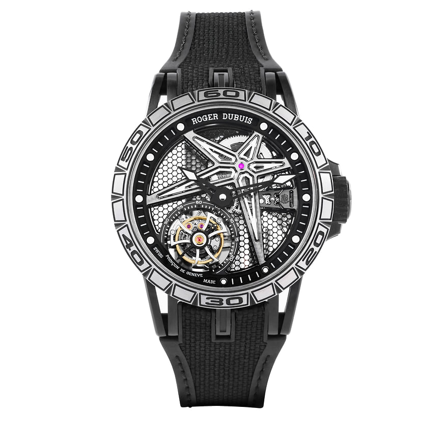 Roger Dubuis, часы Excalibur Spider, 39 мм, титан, механизм с ручным подзаводом