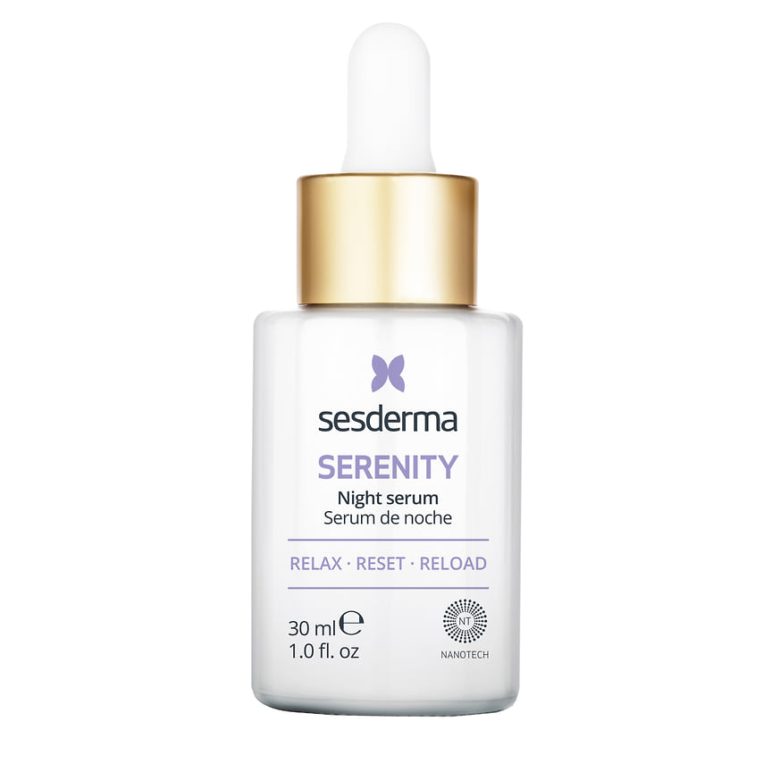 Sesderma, ночная омолаживающая липосомальная сыворотка Serenity для восстановления и регенерации кожи.
