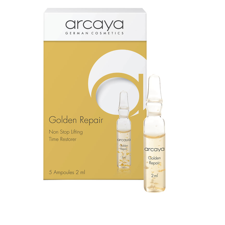 Arcaya, восстанавливающие ампулы Golden Repair для зрелой кожи.