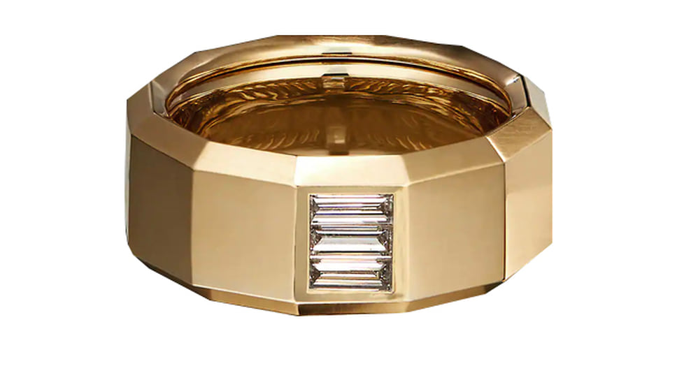 David Yurman, кольцо, желтое золото, бриллианты
