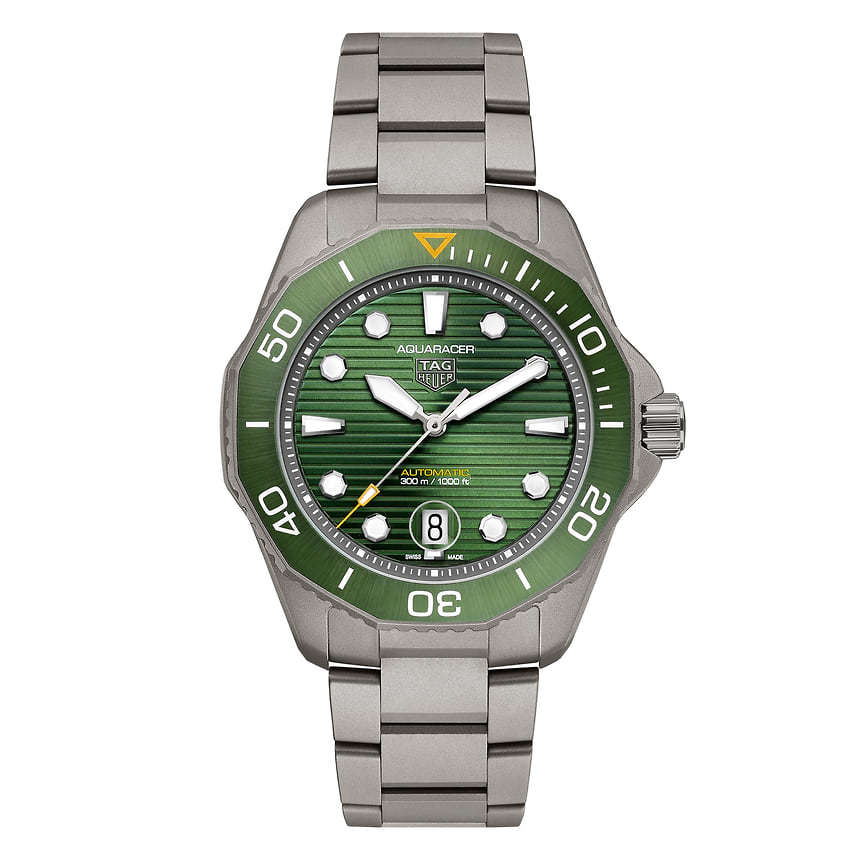 TAG Heuer, часы Aquaracer Professional 300 Calibre 5, 43 мм, титан, механизм с автоматическим подзаводом, водонепроницаемость 300 м