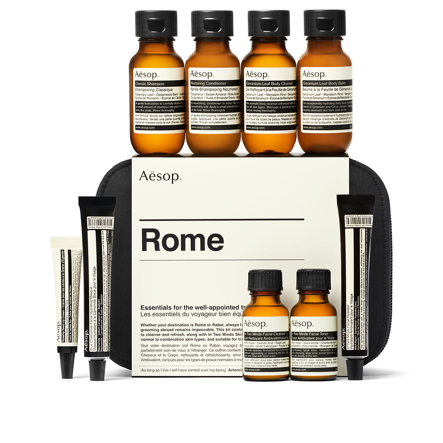 Aesop, набор средств для лица, волос и тела Rome City Kit Combination
