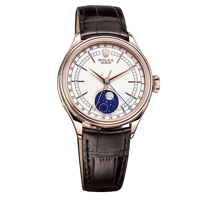 Rolex Cellini Moonphase, розовое золото Everose, диаметр 39 мм, индикатор фаз Луны