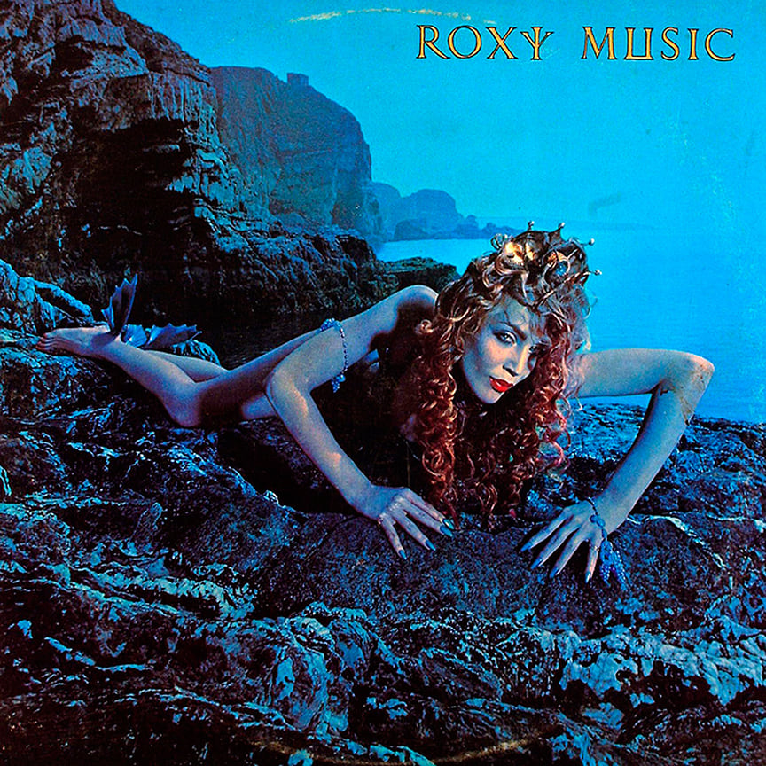 Джерри Холл на обложке диска Siren группы Roxy Music