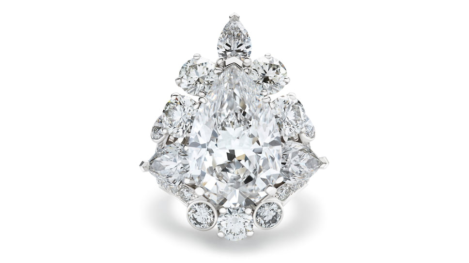 De Beers, кольцо The 1888 Master Diamonds, белое золото, бриллианты