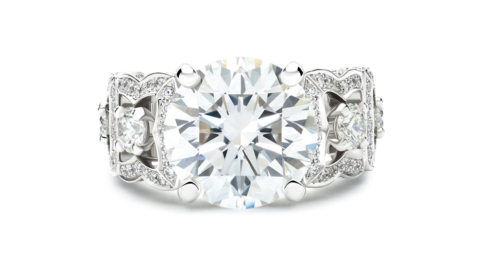 De Beers, кольцо The 1888 Master Diamonds, белое золото, бриллианты