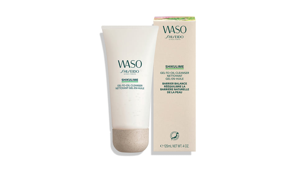 Waso Shiseido, гель Waso Shikulime на основе масла: гибридный продукт на основе лайма шикуваса, совмещающий свойства средства для снятия макияжа и очищающего средства.