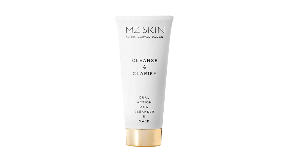MzSkin, очищающее средство для лица двойного действия с AHA-кислотами Cleanse &amp; Clarify для сглаживания пор, ускорения клеточного обновления и осветления тона кожи.