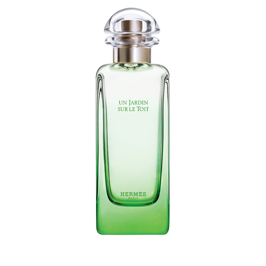 Hermes, парфюмерная вода Un Jardin sur le Toit во флаконе тревел-формата. Главные ноты: трава, красное яблоко, груша, роза, магнолия, розмарин.