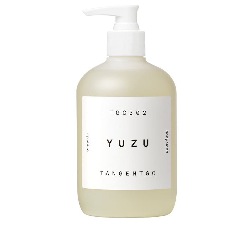 Tangentgc, органический парфюмированный гель для душа Yuzu, содержит глицерин и миндальное масло, пахнет японским цитрусом юзу.