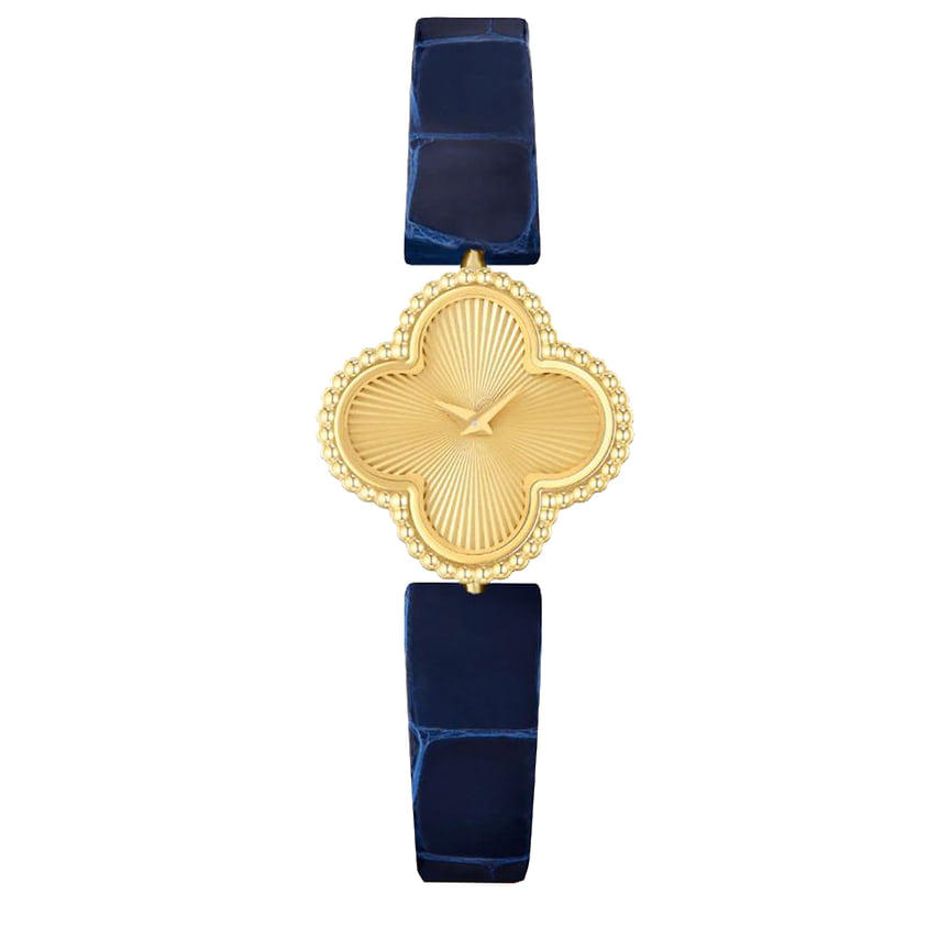 Van Cleef &amp; Arpels, часы Sweet Alhambra, 22,7 мм, желтое золото, кварцевый механизм