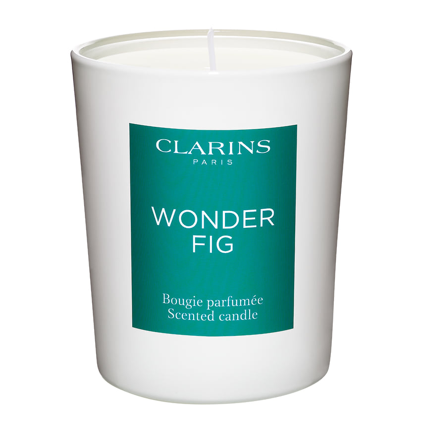 Clarins, парфюмированная свеча Wonder Fig. Ноты: листья свежего инжира.