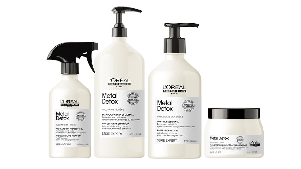 L’Oreal Professionnel Paris, линия средств Metal Detox для поддержания эффекта салонного окрашивания, осветления или балаяжа.