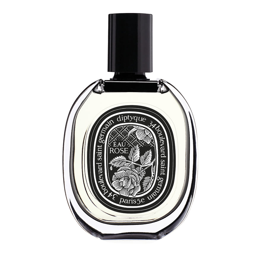 Diptyque, парфюмерная вода Eau Rose. Ноты: ромашка, розовая вода, артишок, личи, мускус, дамасская и грасская розы.