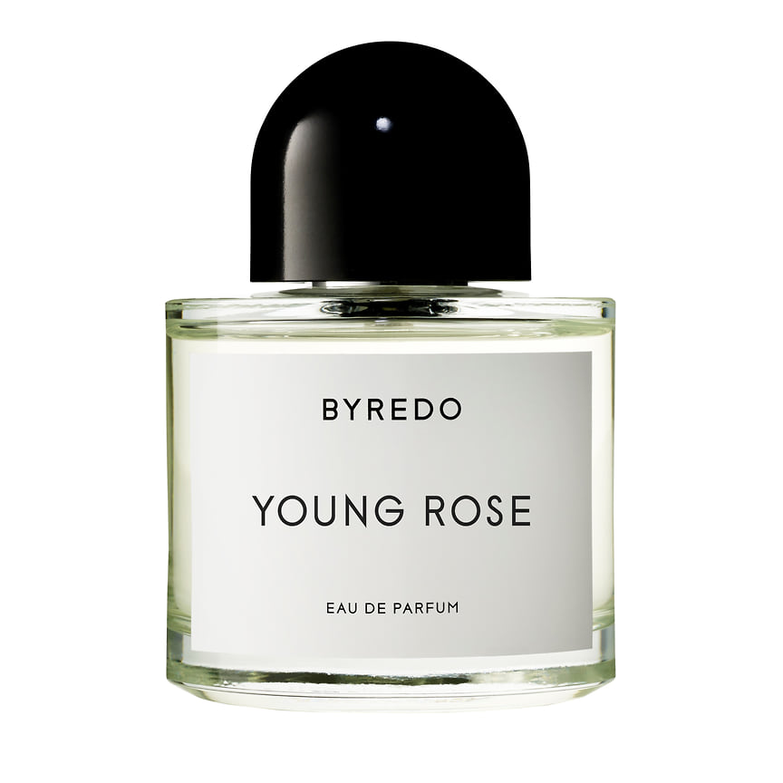 Byredo, парфюмерная вода Young Rose. Ноты: дамасская роза, сычуаньский перец, ирис, мускус, амбретта.