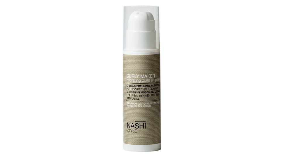 Nashi Argan, моделирующий крем для волос для создания локонов Style Curly Maker. Структурирует локоны, питает и увлажняет волосы.