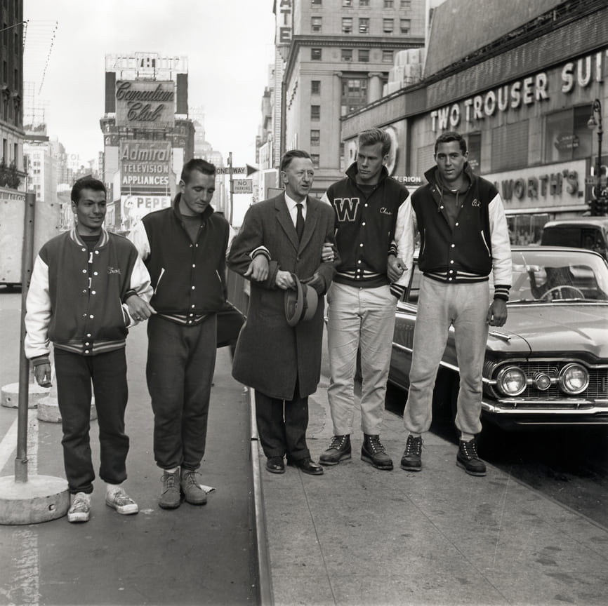 Студенты колледжа в Нью-Йорке, 1961 год