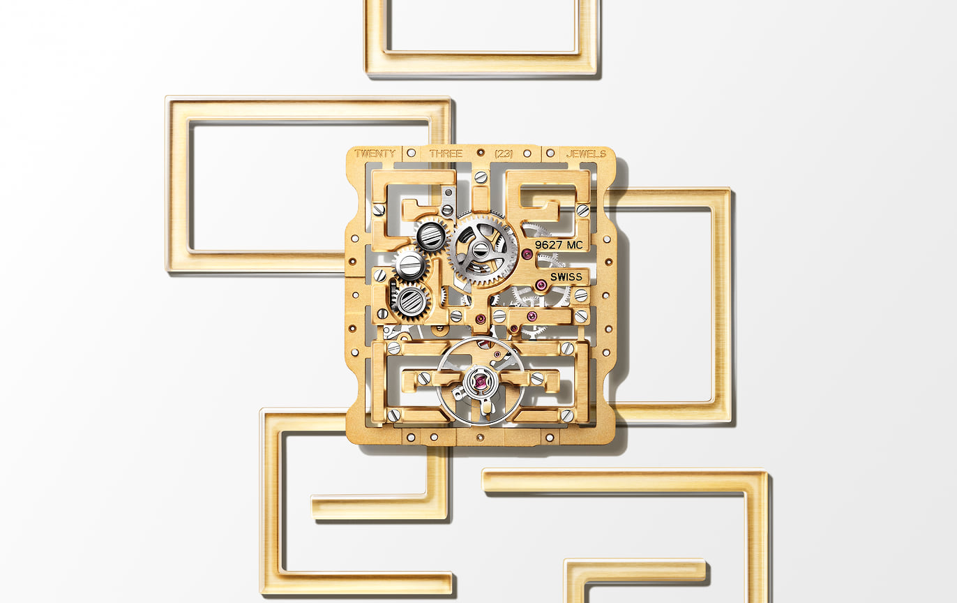 Механизм часов Cartier Prive Tank Chinoise Skeleton
