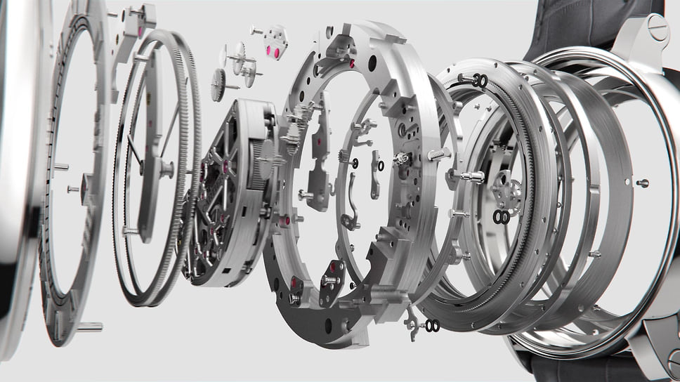 Часы Fine Watchmaking Masse Mysterieuse в разрезе