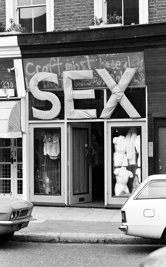 Магазин «Секс» на Кингс-роуд, 1976 год