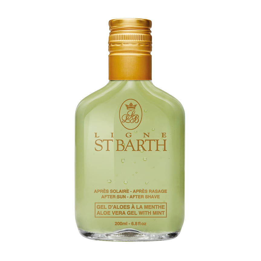 St Barth, охлаждающий гель-сыворотка для лица, тела и волос Aloe Vera Gel With Mint: снимает раздражение и стянутость, успокаивает, освежает, матирует кожу.