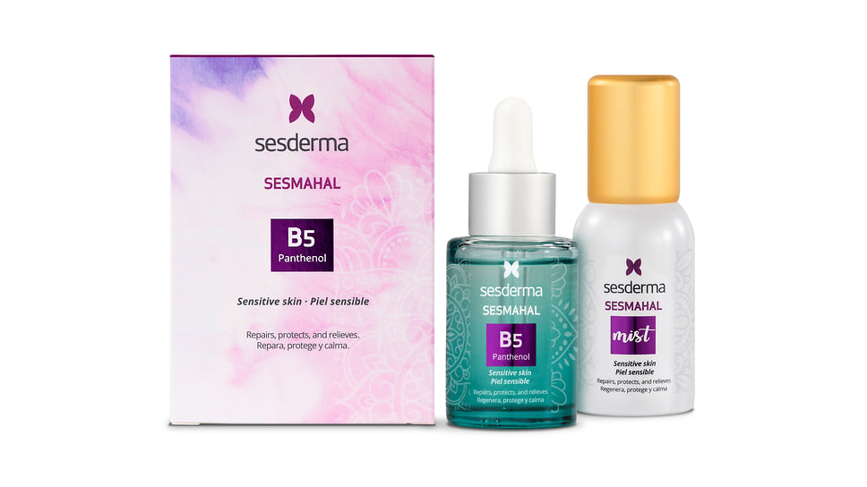 Sesderma, сыворотка и спрей для чувствительной кожи Sesmahal B5 с пантенолом: регенерирует, защищает и успокаивает кожу, повышает ее барьерную функцию и эластичность