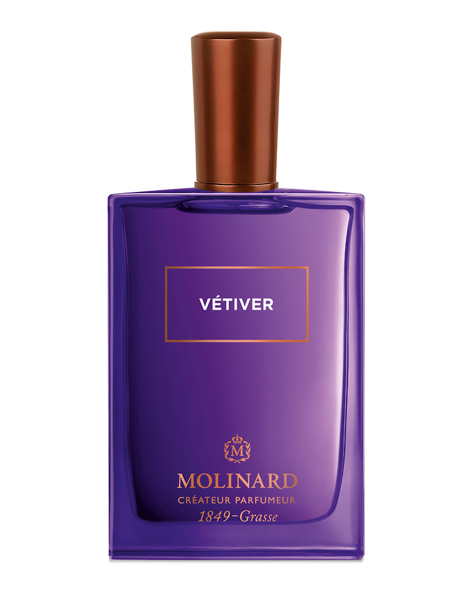 Molinard, туалетная вода Vetiver. Ноты: грейпфрут, красный апельсина, амбра, лаванда, фиалка, ветивер