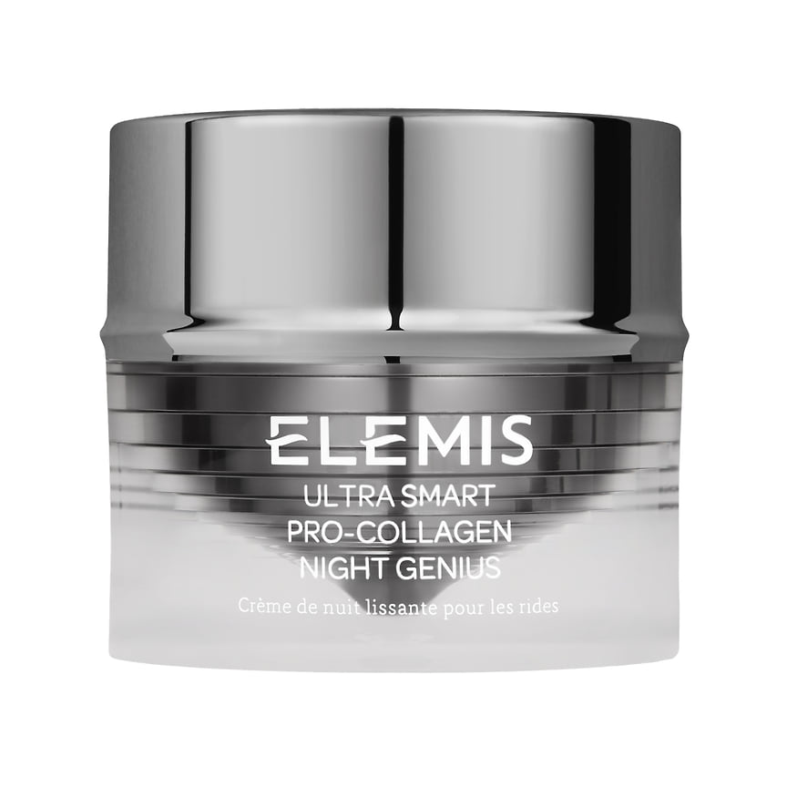 Elemis, ночной крем для лица «Ультра-Смарт Про-Коллаген» для регенерации и омоложения кожи. В составе: экстракт средиземноморских водорослей Падина Павоника.